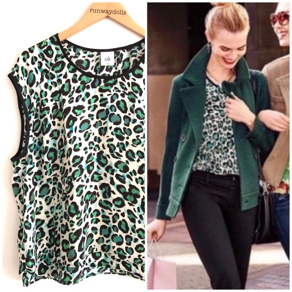 CAbi Tops - { CAbi } Jungle Top in Cheetah Envy Sz XL